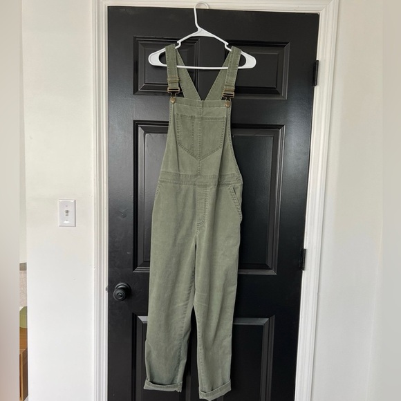 Toad&Co Pants - Toad & Co cottonwood overalls sz M Olive green